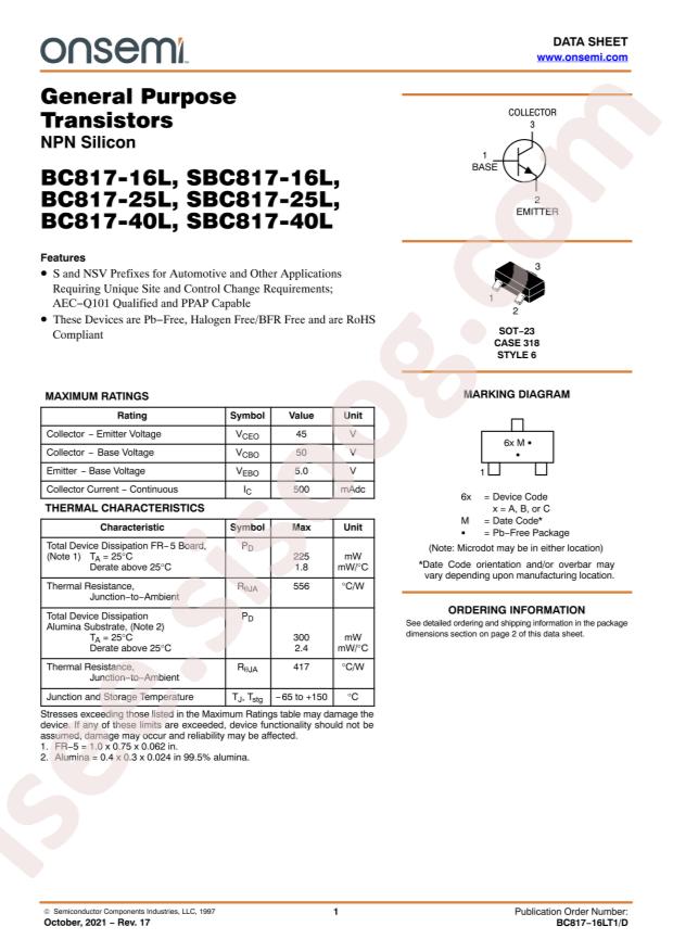 BC817-25LT3G