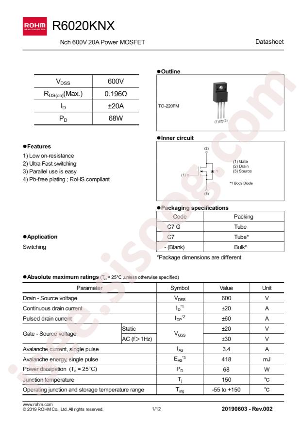 R6020KNXC7