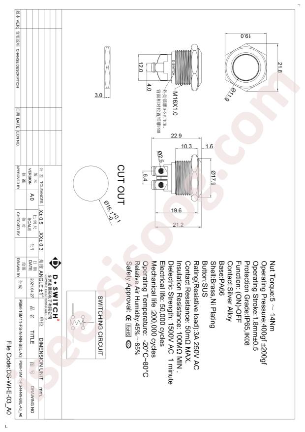 PBM-16M11-FS-N-NN-B8L