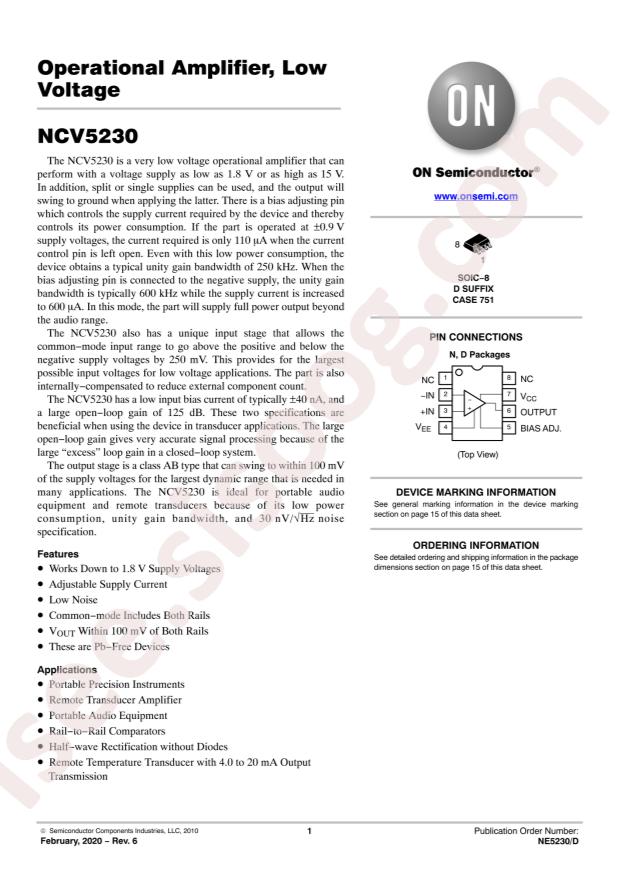 NCV5230DR2G