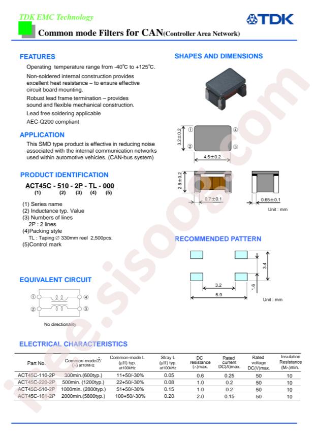 ACT45C-220-2P-TL-000