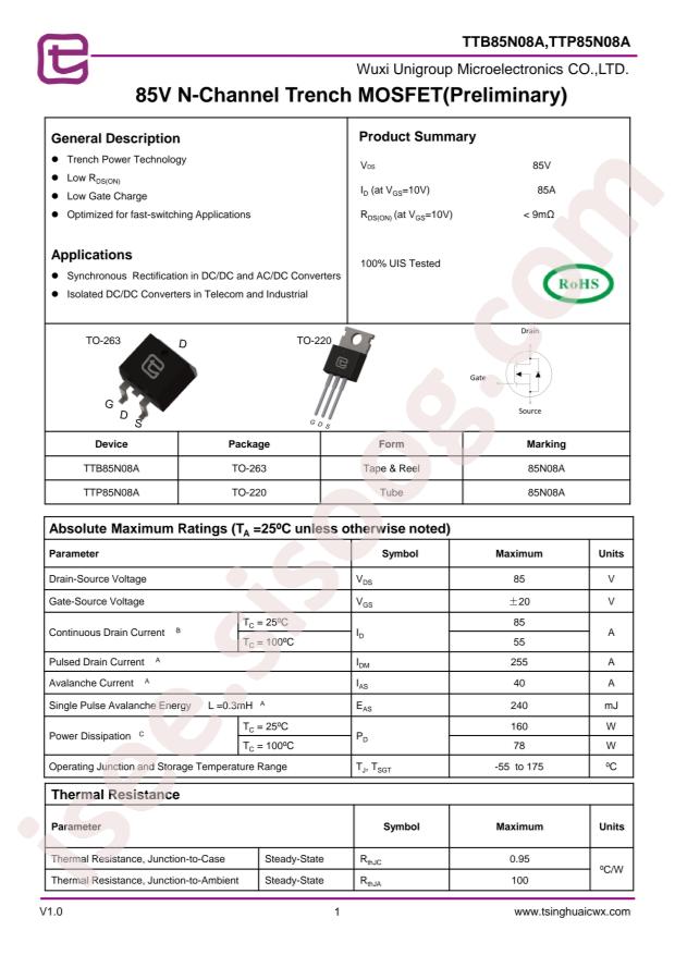 TTP85N08A
