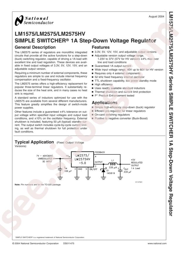 LM2575SX-12/NOPB