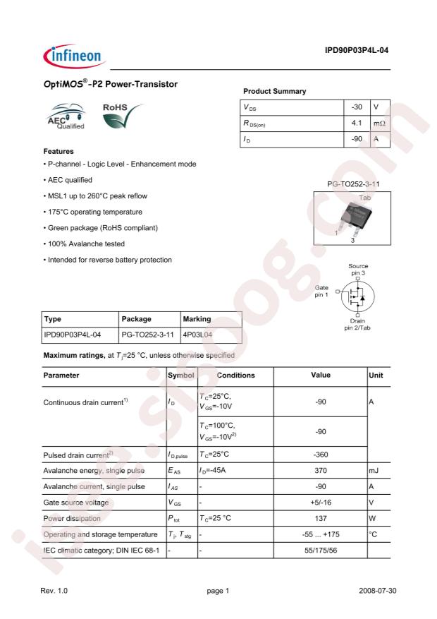 IPD90P03P4L-04