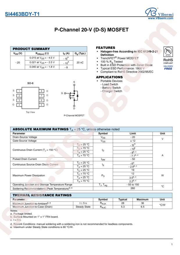 SI4463BDY-T1-VB