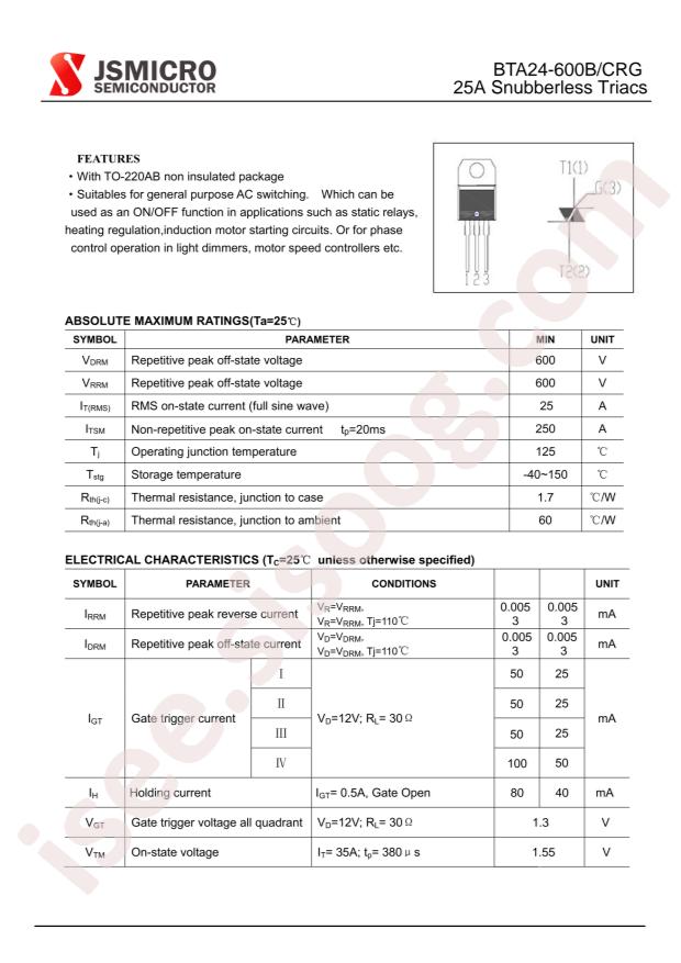 BTA24-600CRG TO-220