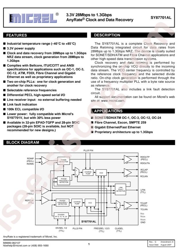 SY87701ALHG