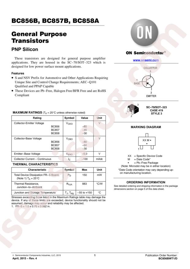 SBC856BWT1G