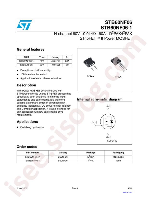 STB60NF06T4