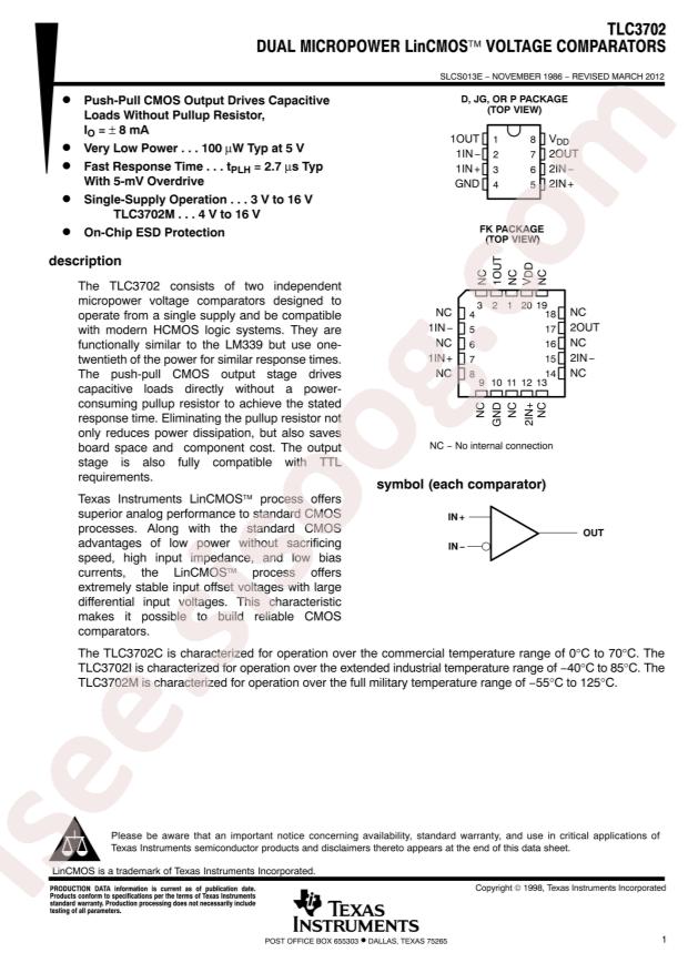 TLC3702CD