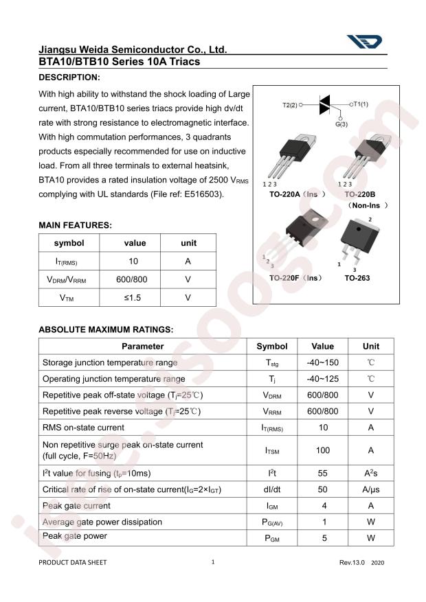 BTA10-800CW