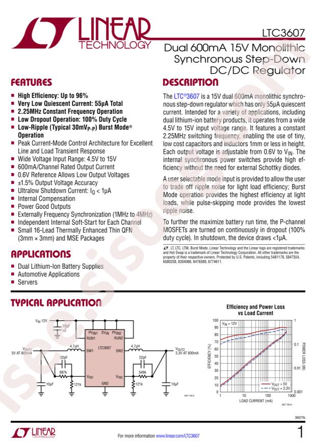 LTC3607IUD#PBF