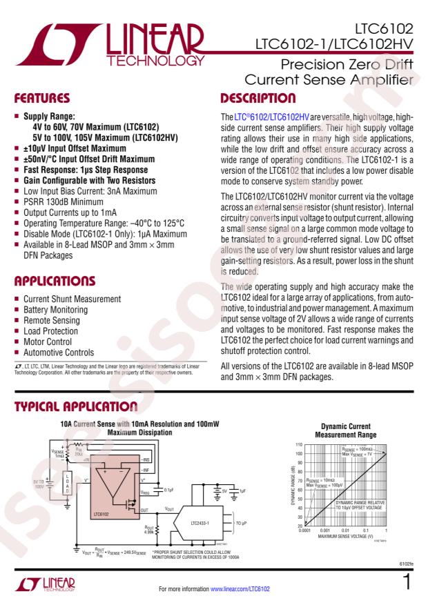 LTC6102IDD#PBF