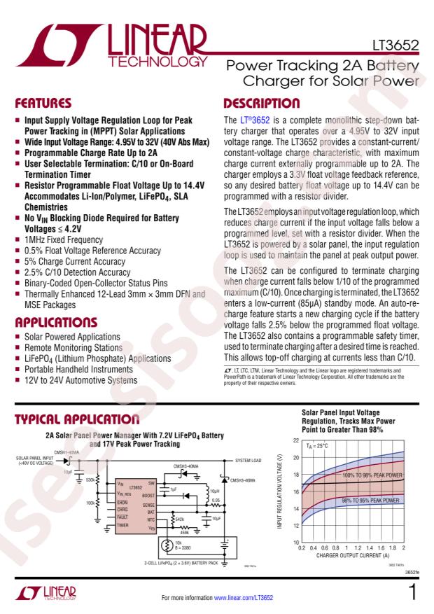 LT3652EDD#PBF