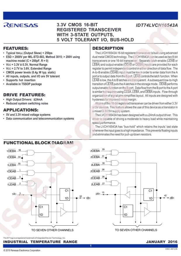 74LVCH16543APAG8
