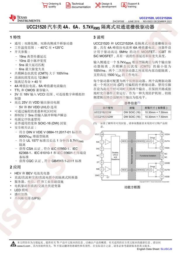 UCC21520ADW