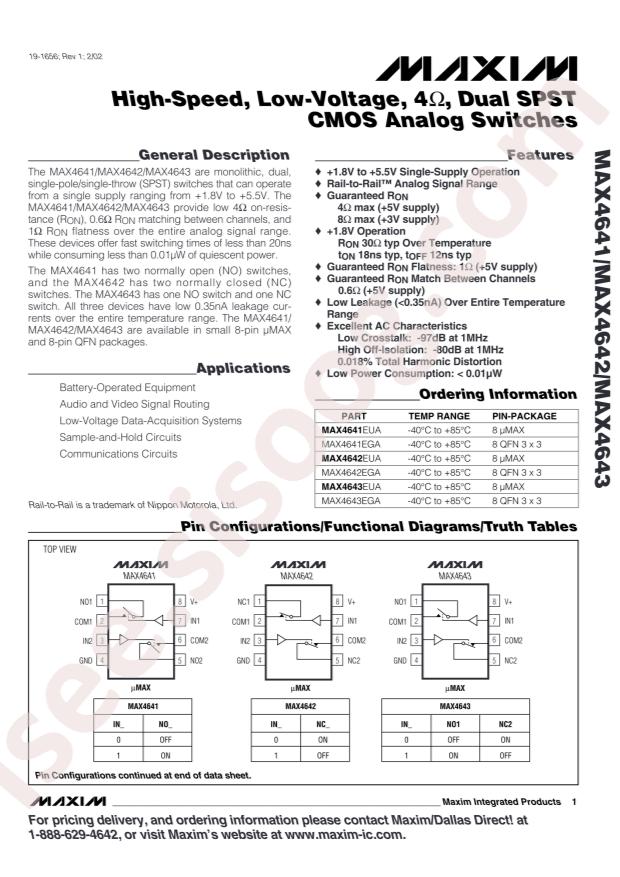 MAX4643EUA+