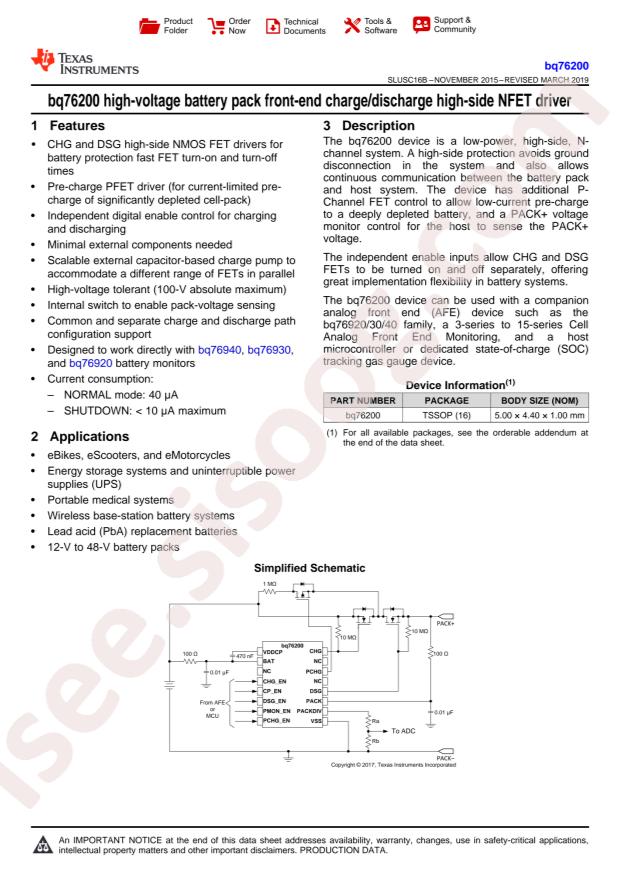 BQ76200PW
