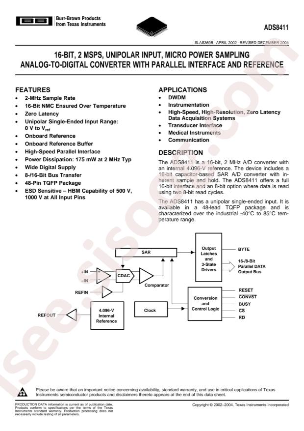 ADS8411IPFBT