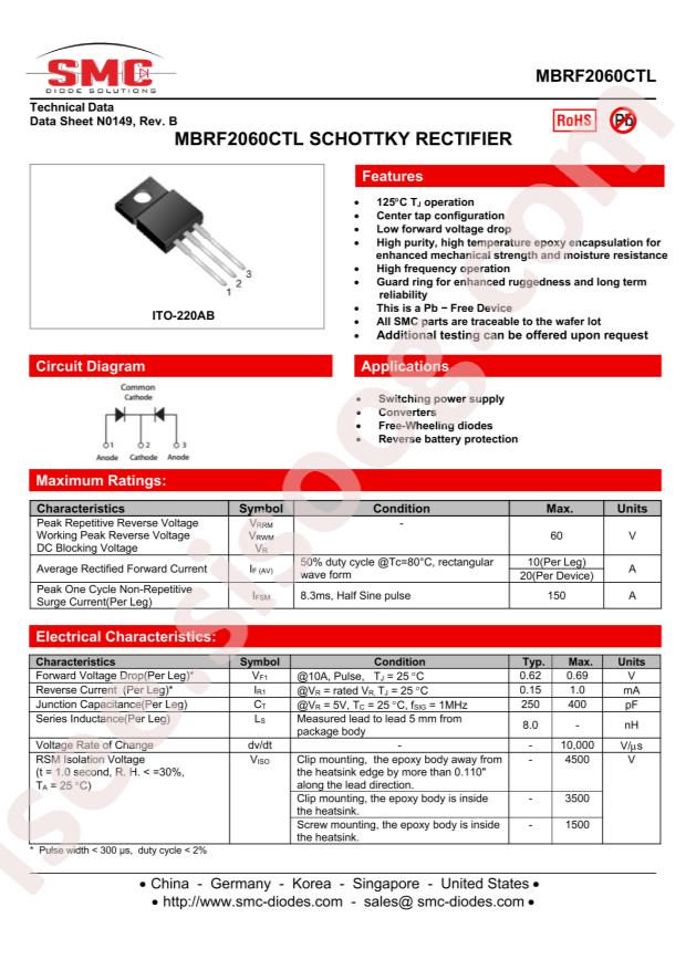 MBRF2060CTL