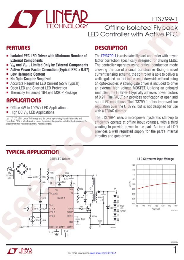 LT3799EMSE-1#TRPBF