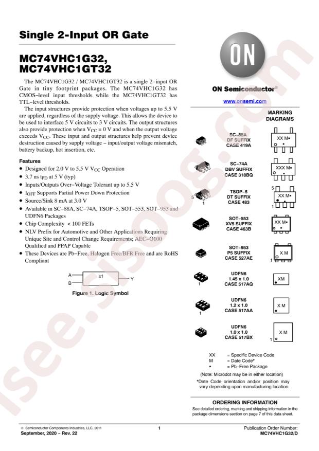 M74VHC1GT32DFT1G
