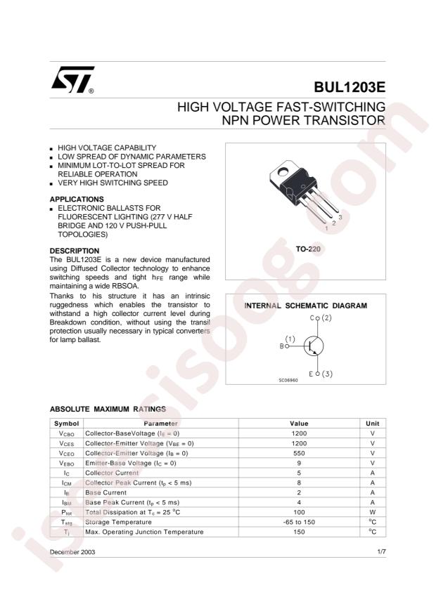 BUL1203E