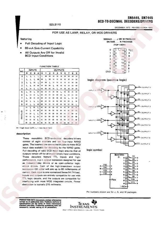 SN7445N