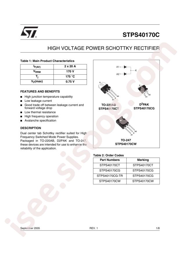 STPS40170CG-TR