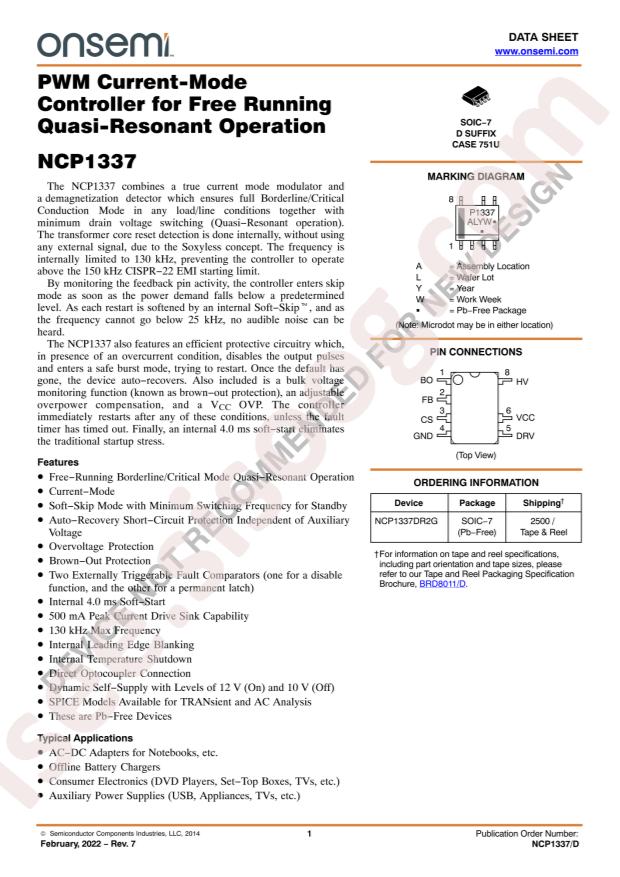 NCP1337PG