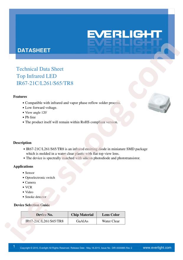 IR67-21C/L261/S65/TR8(GDB)