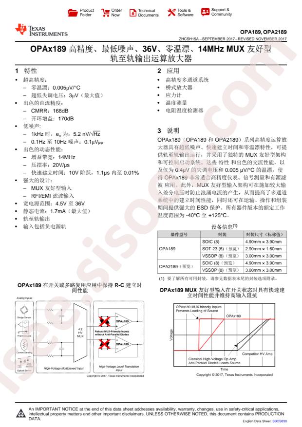 OPA2189ID