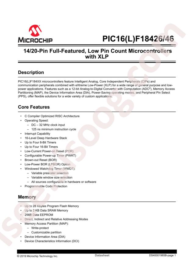 PIC16F18446-I/P