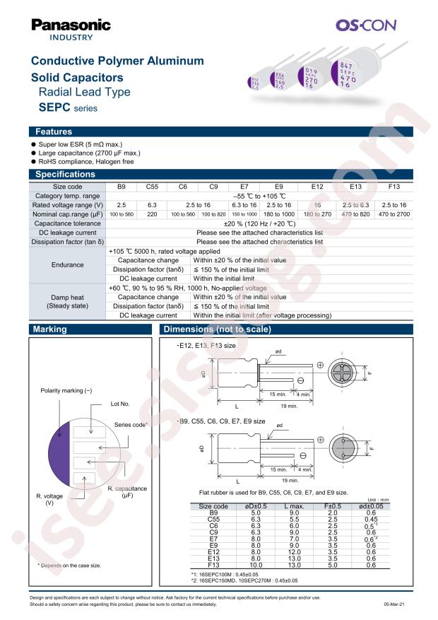 16SEPC220MD