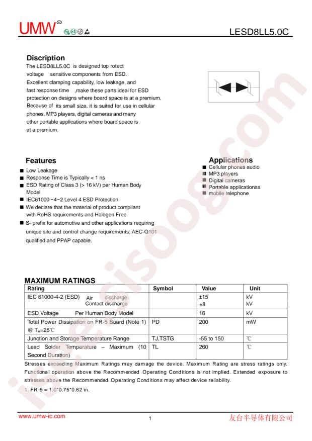 LESD8LL5.0CT5G