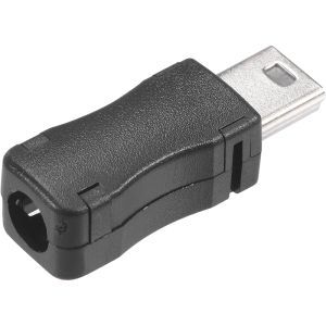 سوکت نری مینی USB پنج پین دارای کیس پلاستیکی