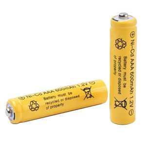 باتری نیم قلمی قابل شارژ Ni-Cd AAA 1.2V600mAh