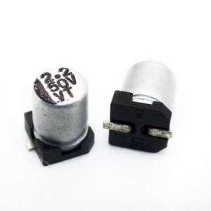 خازن SMD الکترولیتی 2.2µF ولتاژ 50V سایز 5.3x5mm