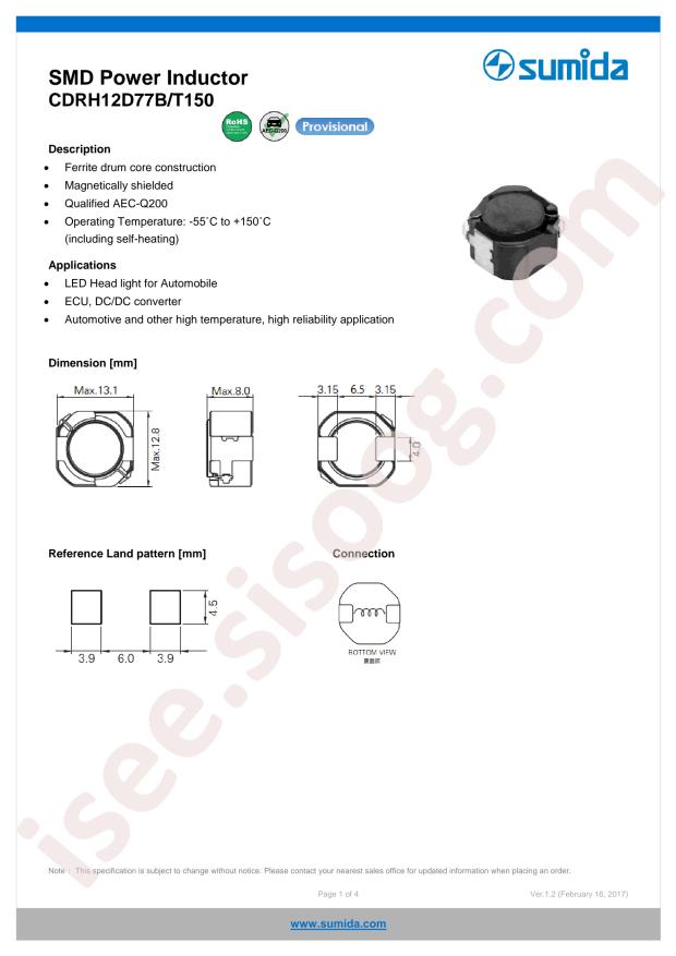 CDRH12D77BT150NP-101MC