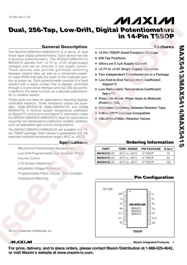 MAX5415EUD+T
