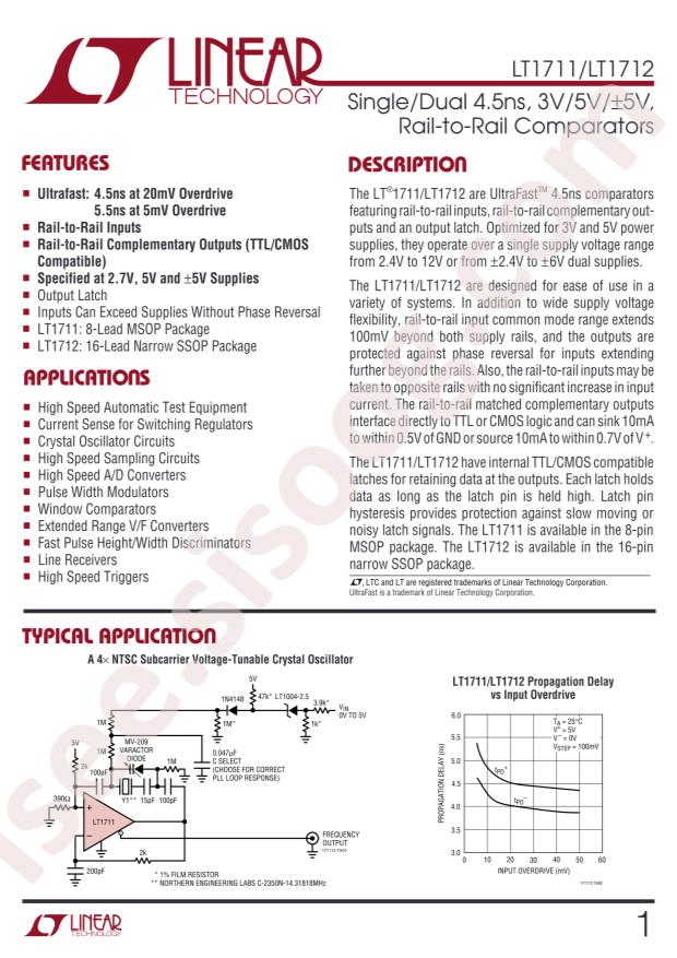 LT1711IMS8#PBF