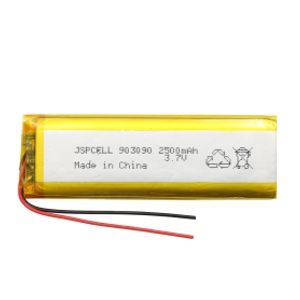 باتری لیتیوم پلیمر 3.7v ظرفیت 2500mAh کد 903090