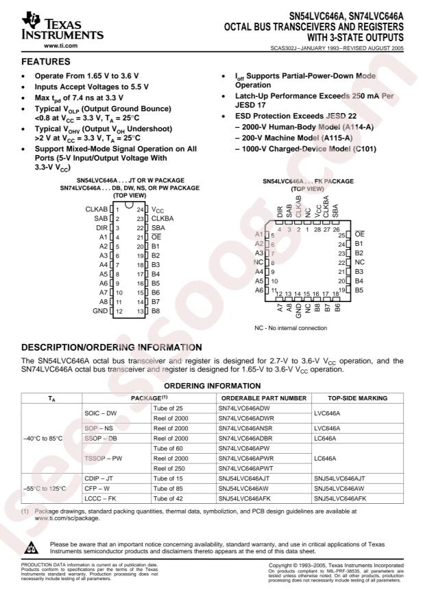 SN74LVC646ADBR