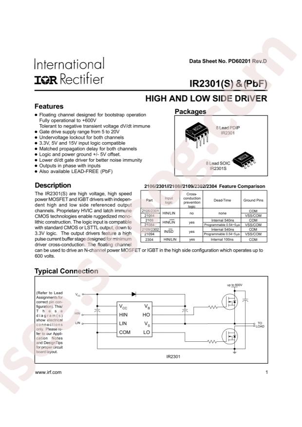 IR2301STRPBF