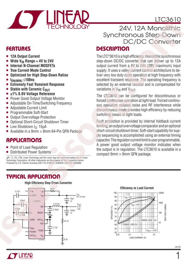 LTC3610EWP#PBF