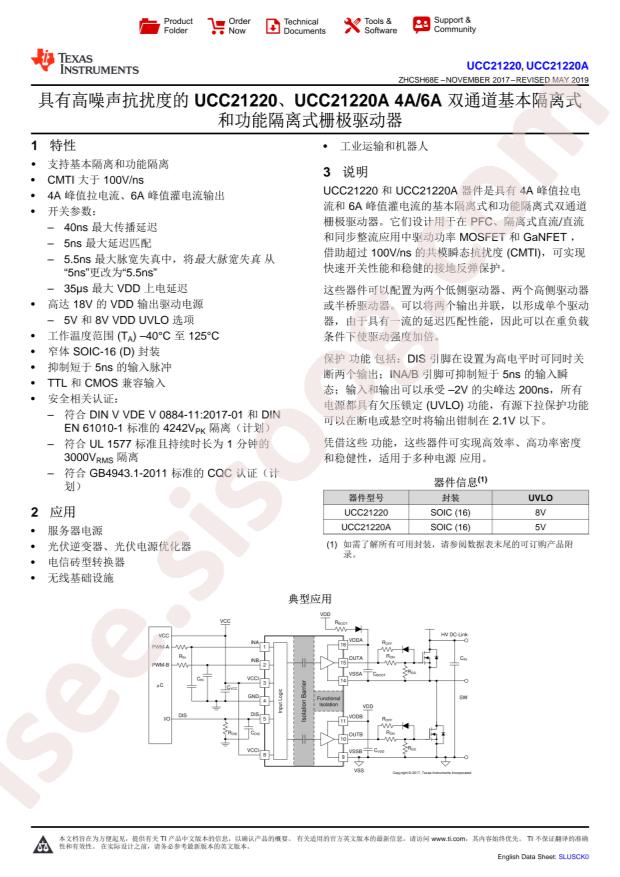 UCC21220ADR