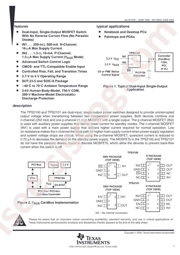 TPS2100DBVT