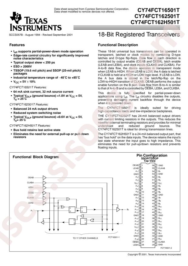 CY74FCT16501ATPVC