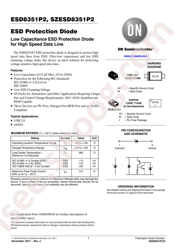 ESD8351P2T5G