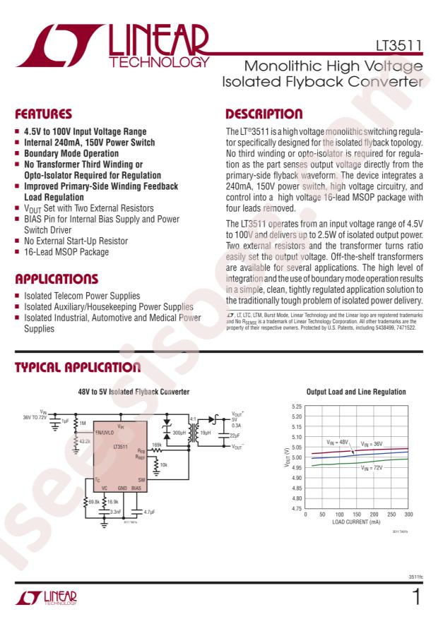 LT3511IMS#PBF